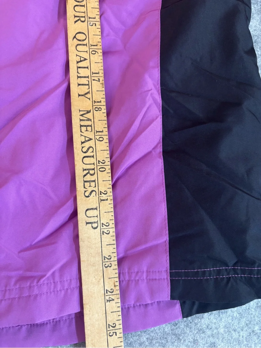 Classic Elements Purple and Black Zip-Up Windbreaker Jacket